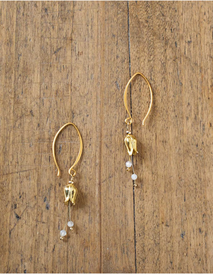 Boucles d'oreilles "Lily" or