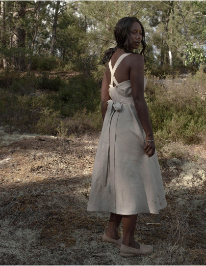 Robe "Lina" en lin naturel bio
