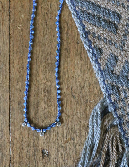 Collier "Sarina" en Kyanite et Zirkonium