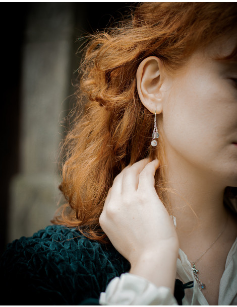 Boucles d'oreilles "Asra" en argent 925