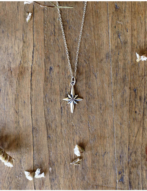 Collier "Northern Star" argent 925
