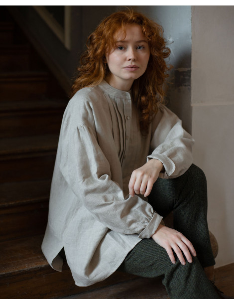 Replica "René" chemise de Meunier en lin