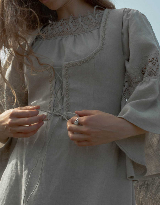 Bustier "Alma" en lin naturel