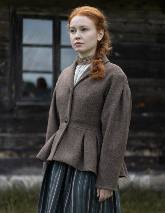 Veste "Annie" en laine bois flotté