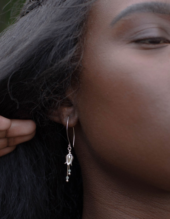 Boucles d'oreilles "Lily" argent