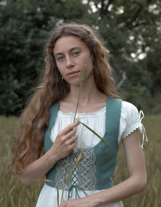 Bustier "Misha" vert sauge