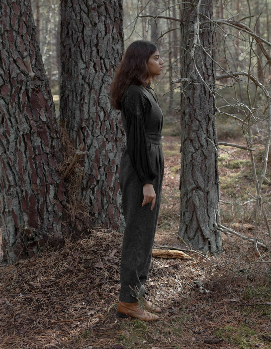 Combinaison "Lana" pure laine vert mousse série limitée