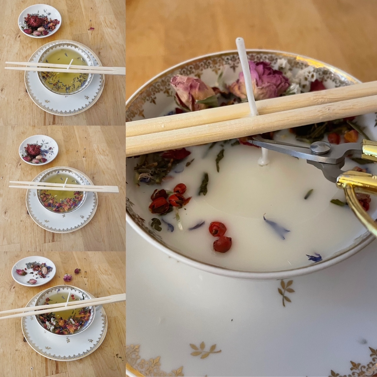 Voriagh Bougie Candle DIY Rose