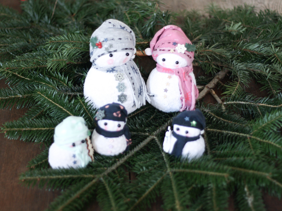 DIY Bonhommes de Neige chausettes orphelines